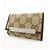GUCCI GG Canvas Leather 6 Ring Key Case Beige Brown 127048 - vista 3