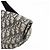 Borsa vita Christian Dior Saddle Oblique Canvas Leather Black Beige - vista 14