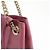 Borsa a tracolla in pelle con catena GUCCI SOHO Interlocking G Purple 308982 - vista 12