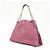 Borsa a tracolla in pelle con catena GUCCI SOHO Interlocking G Purple 308982 - vista 3