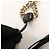 GUCCI SOHO Borsa a tracolla in pelle con catena e G intrecciate Nero 308982 - vista 11