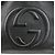 GUCCI SOHO Borsa a tracolla in pelle con catena e G intrecciate Nero 308982 - vista 18