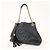 GUCCI SOHO Borsa a tracolla in pelle con catena e G intrecciate Nero 308982 - vista 3