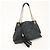 GUCCI SOHO Borsa a tracolla in pelle con catena e G intrecciate Nero 308982 - vista 4