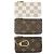 Louis Vuitton Set de 3 Pochette Cles de lona Monogram Damier Azur