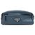 PRADA Triangle Logo Leather Cosmetic Pouch Accessory Pouch Navy