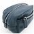 PRADA Triangle Logo Leather Cosmetic Pouch Accessory Pouch Navy - view 12