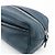 PRADA Triangle Logo Leather Cosmetic Pouch Accessory Pouch Navy - view 13