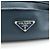 PRADA Triangle Logo Leather Cosmetic Pouch Accessory Pouch Navy - view 17