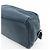 PRADA Triangle Logo Leather Cosmetic Pouch Accessory Pouch Navy - view 9
