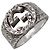 GUCCI Interlocking G Arabesque Ring SV925 Silber #23 US10.25 EU63