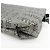 Salvatore Ferragamo Borsa a pochette Ferragamo Gancini Logo Canvas Leather Silver Black - vista 13