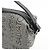 Salvatore Ferragamo Borsa a pochette Ferragamo Gancini Logo Canvas Leather Silver Black - vista 15