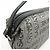 Salvatore Ferragamo Borsa a pochette Ferragamo Gancini Logo Canvas Leather Silver Black - vista 16