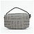 Salvatore Ferragamo Borsa a pochette Ferragamo Gancini Logo Canvas Leather Silver Black - vista 2