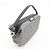 Salvatore Ferragamo Borsa a pochette Ferragamo Gancini Logo Canvas Leather Silver Black - vista 4