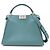 FENDI Peekaboo Iconic Essentially Borsa a mano 2Way in pelle Blu 8BN302