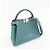 FENDI Peekaboo Iconic Essentially Borsa a mano 2Way in pelle Blu 8BN302 - vista 4