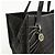 FENDI Borsa a spalla e tote in pelle e tela Zucchino Marrone 8BH153 - vista 13