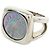 Hermès HERMES Sellier Corozo Metal Shell Ring Silber Ring US5.5 EU51