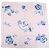 Sciarpa CHANEL COCO Mark 100% seta fiori rosa blu