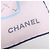 Sciarpa CHANEL COCO Mark 100% seta fiori rosa blu - vista 11