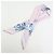 Sciarpa CHANEL COCO Mark 100% seta fiori rosa blu - vista 13