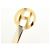 Hermès Fermi capelli Hermes Rocaille in corno di bufalo H Logo Beige Brown - vista 4
