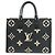 Louis Vuitton Bicolor Monogram Empreinte On The Go MM Noir Beige M45495