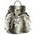 Zaino FENDI Zucca in eco-pelliccia di visone e camoscio Grigio