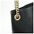 Borsa a tracolla in pelle GUCCI SOHO Interlocking G Chain Nero 536196 - vista 15