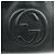 Borsa a tracolla in pelle GUCCI SOHO Interlocking G Chain Nero 536196 - vista 17