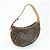 Borsa a tracolla Louis Vuitton Monogram Croissant MM in pelle Marrone M51512 - vista 3