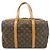 Louis Vuitton Monogram Sac Souple 35 Boston Bag Brown M41626