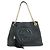 GUCCI SOHO Borsa a spalla in pelle con catena Interlocking G Nera 536196