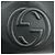 GUCCI SOHO Borsa a spalla in pelle con catena Interlocking G Nera 536196 - vista 16