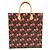 Louis Vuitton Monogram Cherry Sac Plat Tote Hand Bag Brown M95010