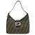 FENDI Borsa a spalla e borsa a mano in pelle e tela Zucca Nero e Marrone 26569