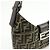 FENDI Borsa a spalla e borsa a mano in pelle e tela Zucca Nero e Marrone 26569 - vista 15