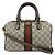 GUCCI Ophidia Sherry GG Supreme Leather 2Way Boston Bag 772061