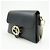 Borsa a tracolla in pelle con catena e logo Interlocking G GUCCI Nera 607720 - vista 3