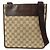 Borsa a Tracolla GUCCI GG Canvas Leather Beige Brown 27639