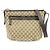Borsa a tracolla GUCCI GG Canvas Leather Beige Dark Brown 388930