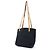 Hermès HERMES Amedaba Cabas de Poche Borsa Tote in Tela di Cotone e Pelle Nera - vista 3