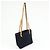Hermès HERMES Amedaba Cabas de Poche Borsa Tote in Tela di Cotone e Pelle Nera - vista 4