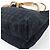 Hermès HERMES Amedaba Cabas de Poche Borsa Tote in Tela di Cotone e Pelle Nera - vista 9