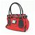 Borsa Tote BURBERRY Blue Label Nova Plaid in nylon e pelle Rosso Nero - vista 3