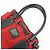 Borsa Tote BURBERRY Blue Label Nova Plaid in nylon e pelle Rosso Nero - vista 7