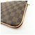 Louis Vuitton Damier Ebene Pochette Double Zip Rose Ballerine N60254 - vista 12