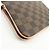 Louis Vuitton Damier Ebene Pochette Double Zip Rose Ballerine N60254 - vista 13